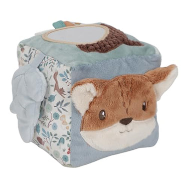Little Dutch 8909 Stoff Activity Fühlwürfel - Forest Friends blau im Sale